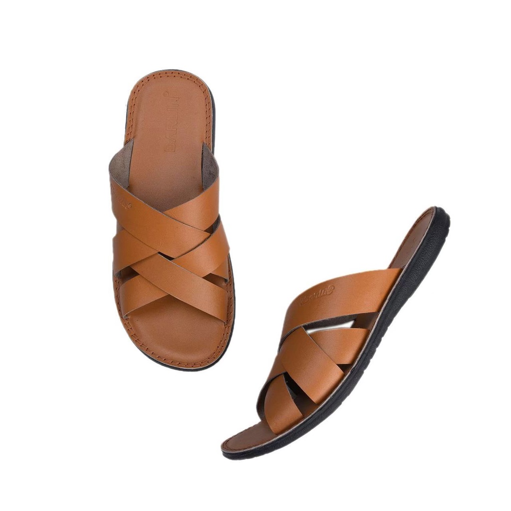 SANDAL SLIDE PRIA DEWASA SANTAI PRIA MINING BARLIN 0605 KULIT ASLI ORIGINAL CASUAL 100% PRIA KERJA KANTOR NYAMAN || SANDAL SLOP PRIA INDIAN TERBARU LEBARAN 2022