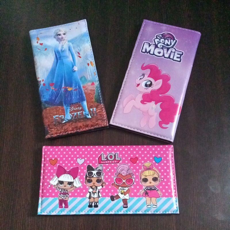 [AHLMN] Dompet anak perempuan, ukuran panjang bahan kulit PU dipadu nilon #dompet #dompetanak