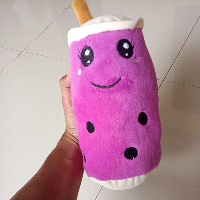 Boneka boba led guling bantal milk