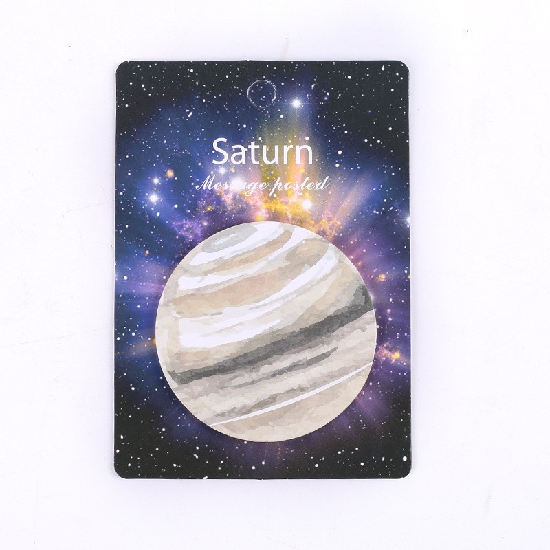 RB01 FUNSTORE STICKY NOTE BENTUK PLANET /STICKY NOTE PLANET-SATURN