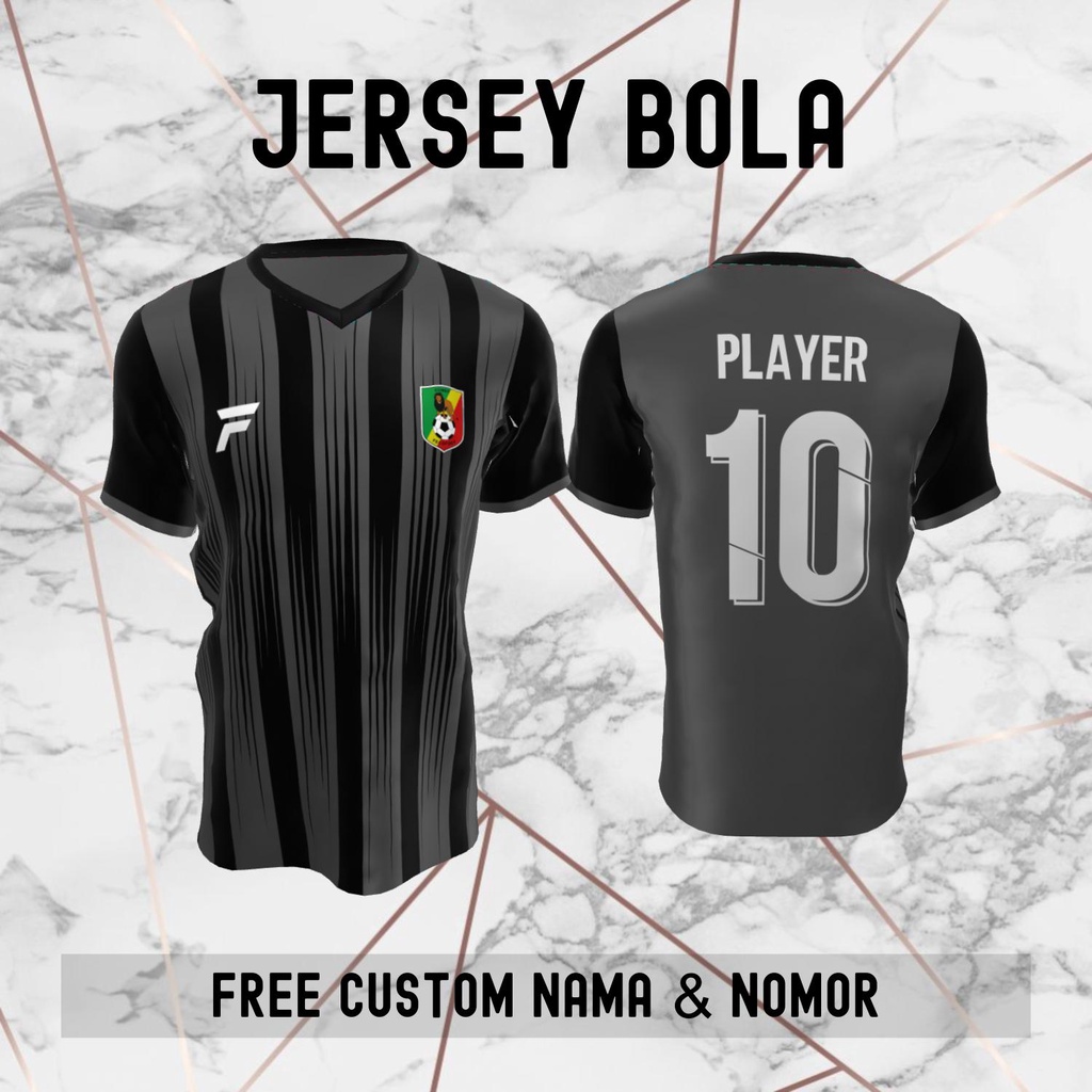 Jersey Kongo Timnas Negara Bola Baju Kaos Custom Nama dan Nomor Punggung - 213