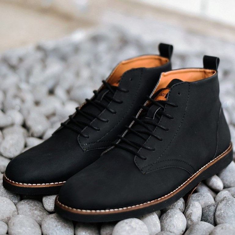 ELEANOR BLACK |ManNeedMe x FSTP| Sepatu Pantofel Pria Boots Formal ORI