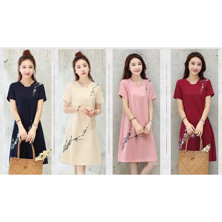 [UNI 014] DRESS WANITA | BAJU TERUSAN | PAKAIAN WANITA | FASHION KOREA