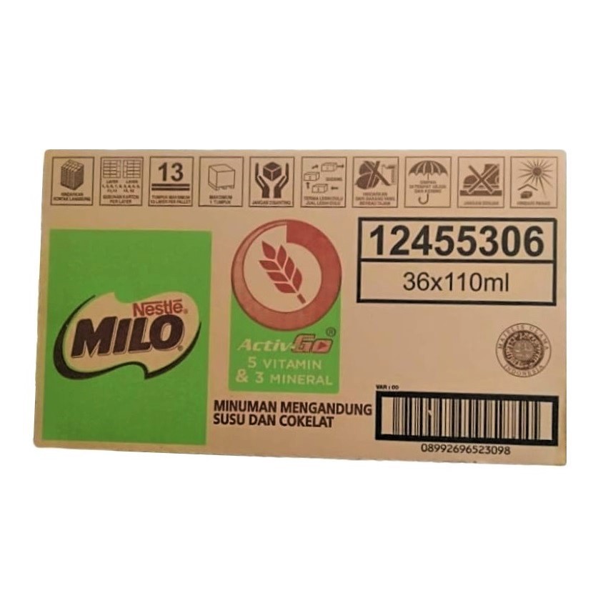 

MILO Activ-GO Coklat Susu UHT [36 x 110 mL / Box]