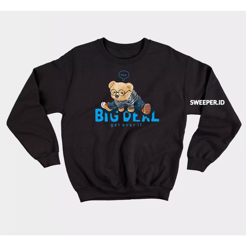 SWEATER CREWNECK BIG DEAL BAHAN FLEECE BAHAN FLEECE