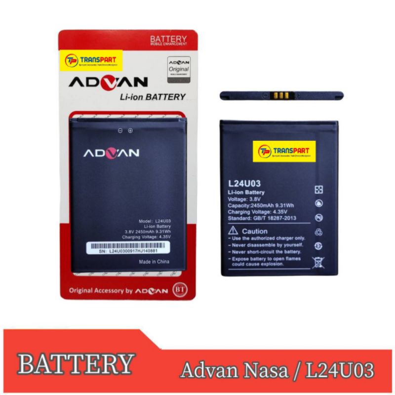 Baterai Battery Advan Nasa / L24U03 Original