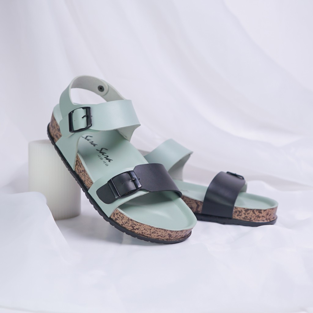 Sara Sara Kelly Sepatu Sandal Wanita Model Birken Spatu Sendal Cewek Casual Sol Puyuh Size 36-41