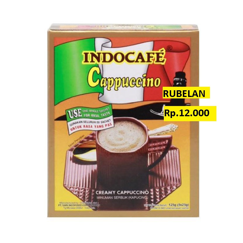 

INDOCAFE CAPPUCINO 5*25 GR