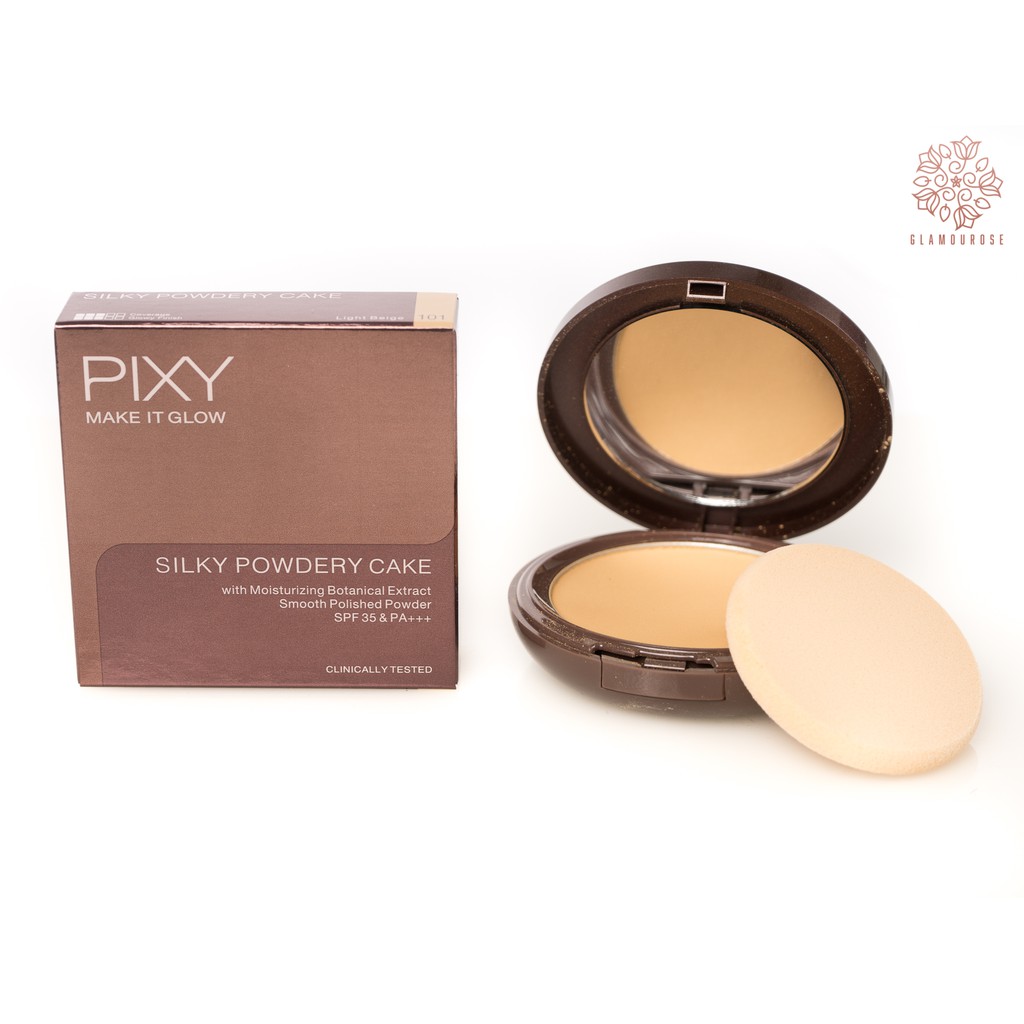 PIXY Make It Glow Silky Powdery Cake With Moisturizing Botanical Extract SPF35 &amp;PA++ 10gr