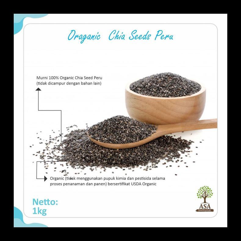 

TERBARU! 1 KG ORGANIC CHIA SEED PERU PALING MURAH