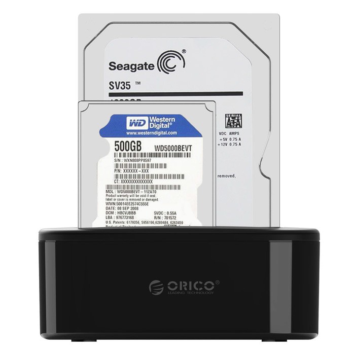 Orico 6218US3 2.5 - 3.5 Inch HDD And SSD Docking