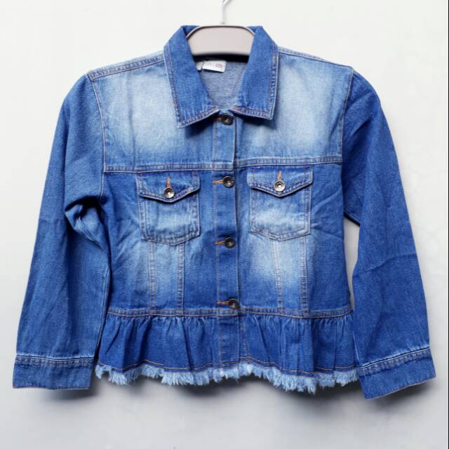 Jaket Jeans Cewe Aero