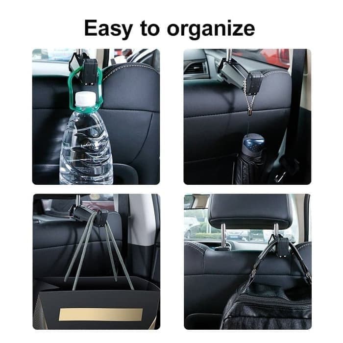 Original Baseus Car Back Seat Phone Holder + Creative Phone Hook