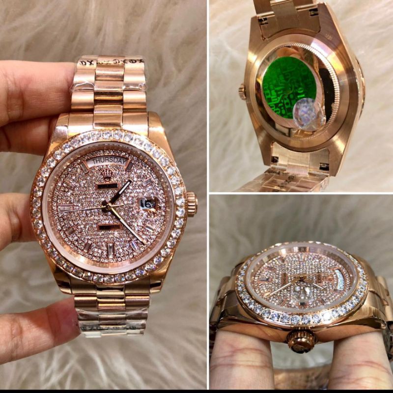 Jam tangan wanita Elegant / Jam tangan Rolex Diamond