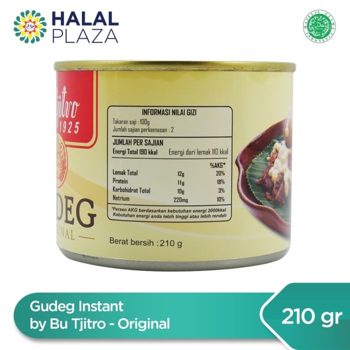 

Gg0Hh Gudeg Instant By Bu Tjitro - Original 210Gr Ds0kk