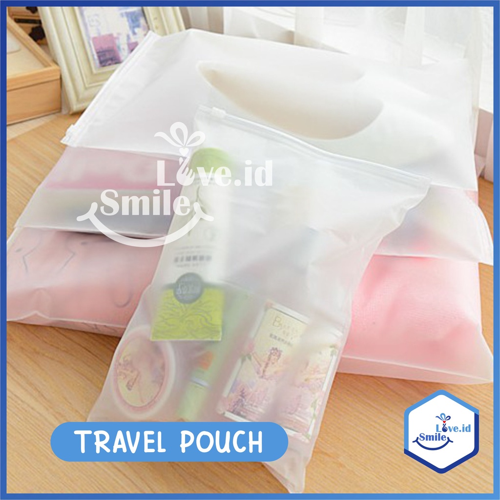 Zipper Storage Bag Organizer Bag Travel Pouch Travel Bag Serbaguna Zip Lock AA001