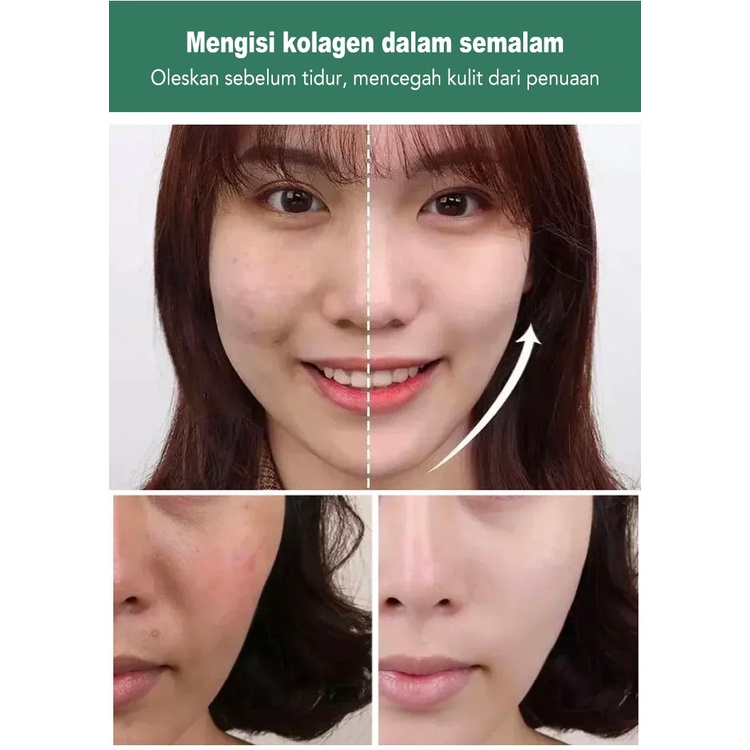 【40pcs】Collagen Firming Sleeping Mask Shrink Pores Moisturizing and Tightening Mask Kolagen Pemutih Masker