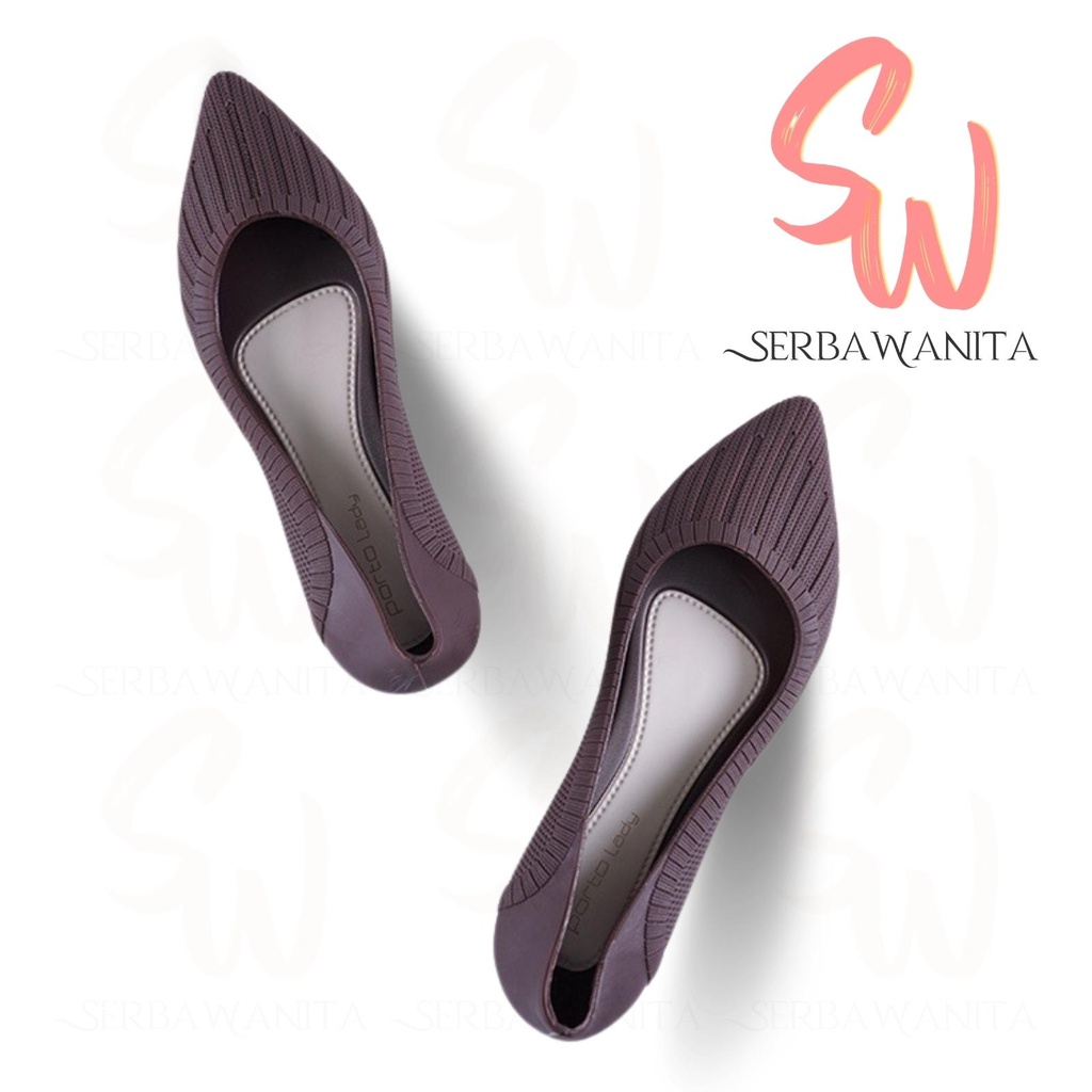 Sepatu Wedges Jelly Kantor Wanita Korea Terbaru Porto FSN