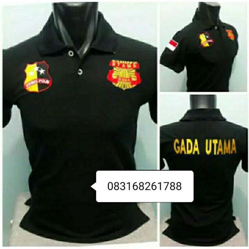 Kaos Gada utama polo katun kaos kerah gada utama kaos satpam kaos kerah satpam kaos polo satpam kaos