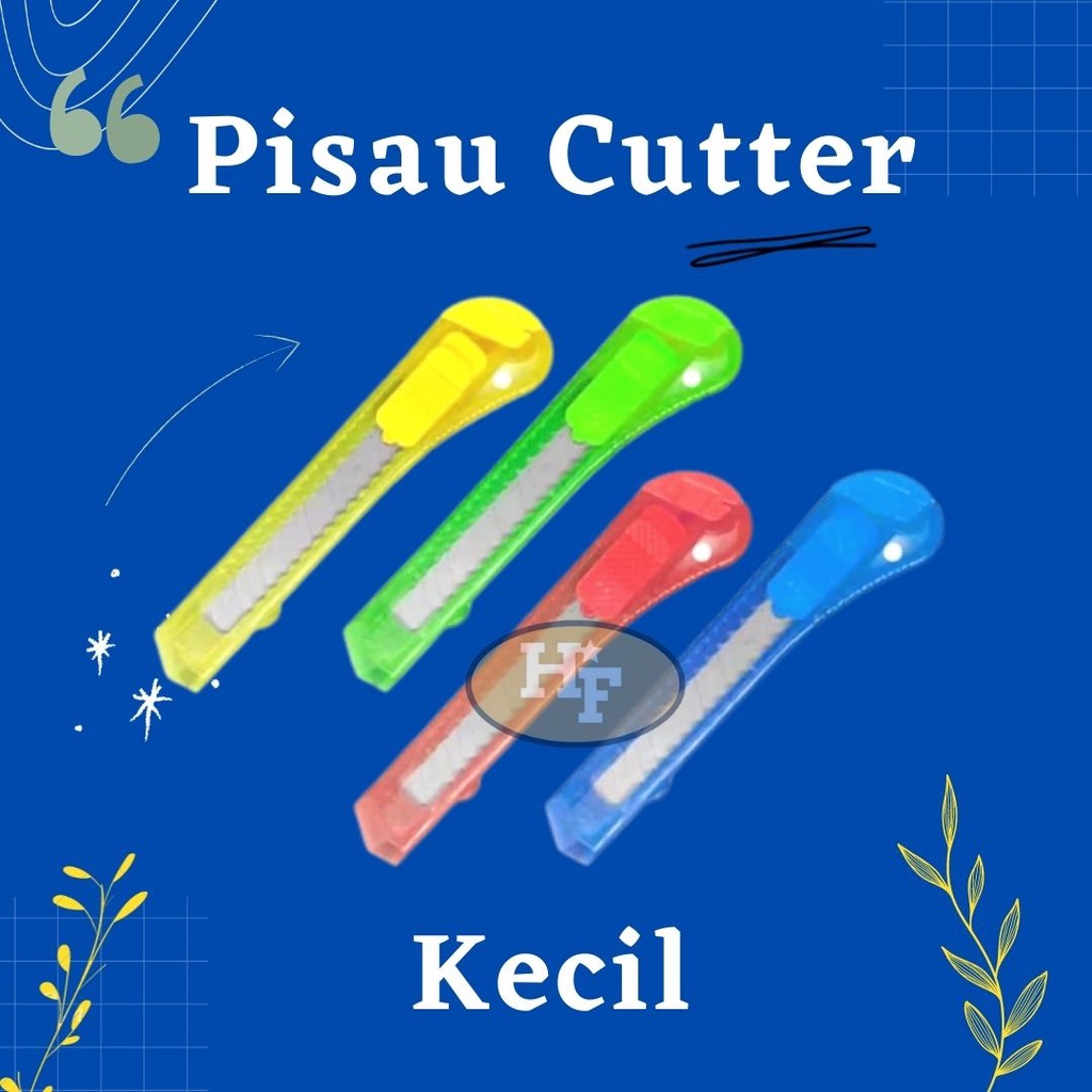 

Cutter Plastik Kecil/Cutter/Cutter Mini/Cutter Joyko/Cutter Kecil/Pisau Cutter/Pemotong Kertas/Pimes/Kater/Kater Kecil/Kater Mini/Pisau Kertas