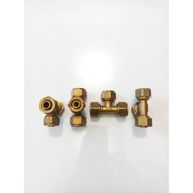 TEE SAMBUNG 1/2&quot; KUNINGAN UNTUK MENYAMBUNG AIR PANAS (MALE TEE)
