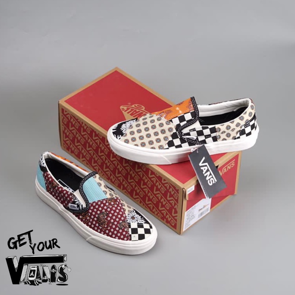 Vans Slip On Tiger Patchwork Original 100% Bnib