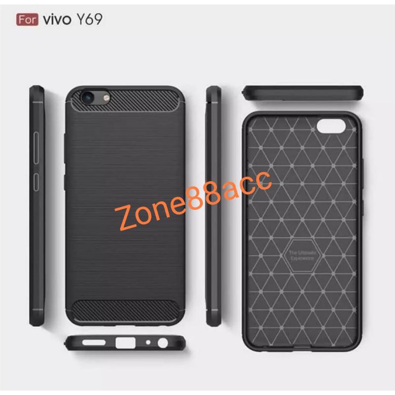 Silicon Case Y69 Softcase iPAKY Carbon Casing Cover TPU