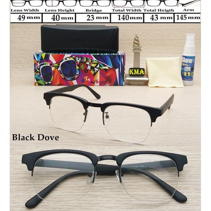 SALE AR 0064 kacamata minus frame kacamata KOREA STYLE CLUBMASTER frame ORI