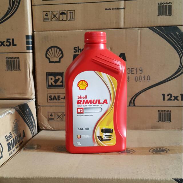 OLI MESIN MOBIL DIESEL SHELL RIMULA R2 SAE 40 1 LITER