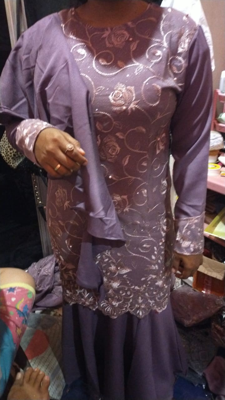 [model Baru] Gamis Eisah/ Duyung/ S-m , L, Xl, Xxl/ Gamis Brukat Premium/ Seragam/ Pesta / Wisuda
