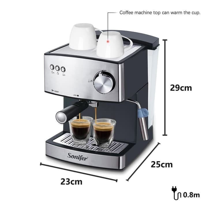 Sonifer SF-3528 Mesin Kopi Espresso dan Cappuccino Sonifer Kapasitas 1.6 Liter