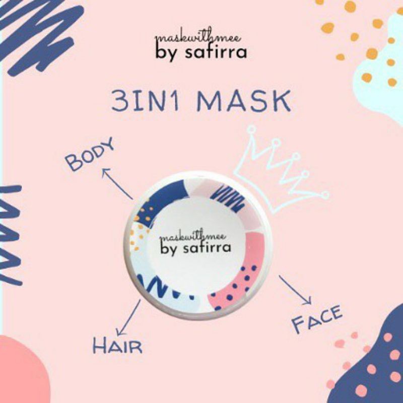 MASKWITHMEE BY SAFIRRA MINERAL MASK / MASKER MINERAL MASKWITHMEE BY SAFIRRA