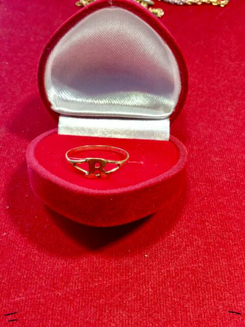 Cincin No 12 anak dan dewasa emas asli kadar 700 70% 22 1 satu gram gold cantik rantai guess mickey r