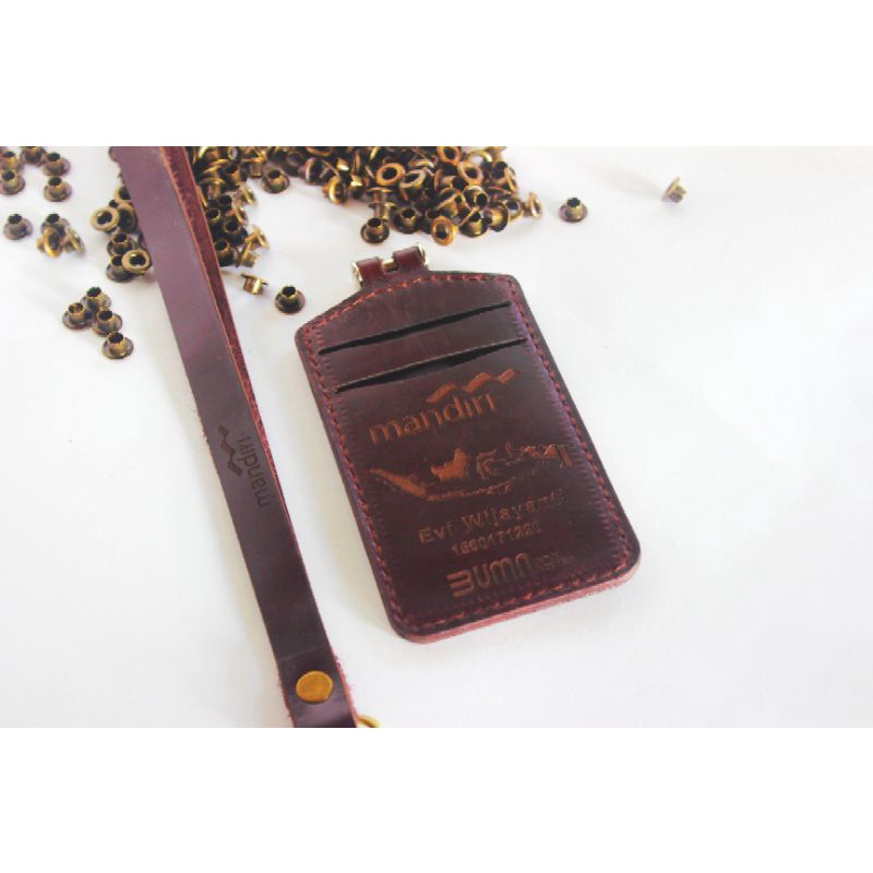 

ID CARD HOLDER 3 LAPIS kulit grafir asli kulit sapi