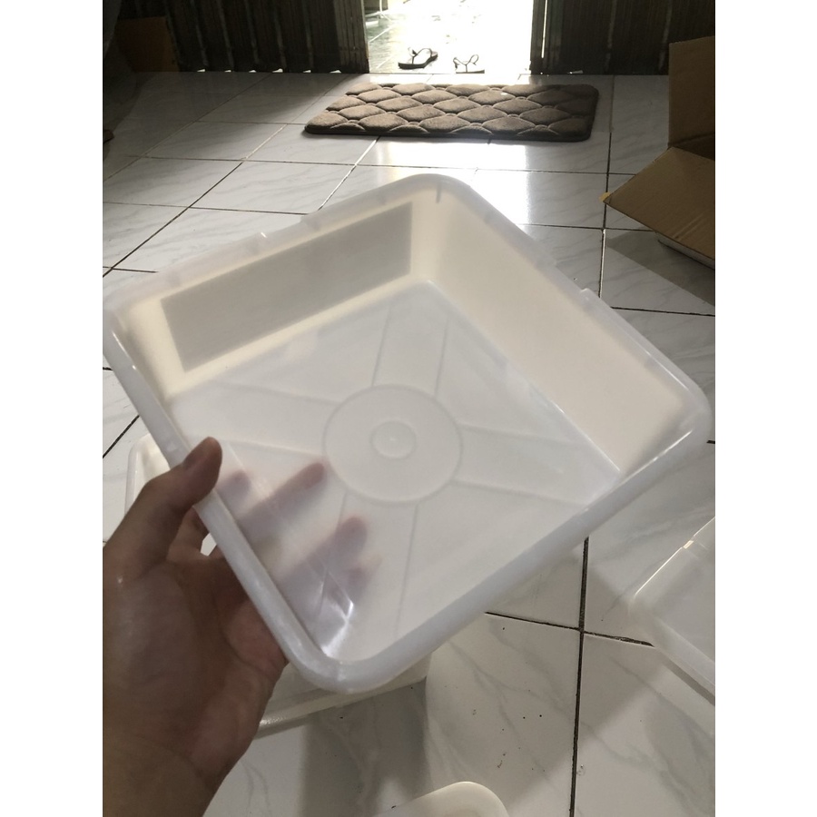 Kotak Plastik Mini Tebel Mirip / Sekelas Tupperware UK 25x24x8 / 3 Ltr
