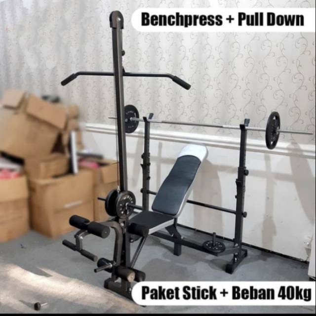 Alat Fitness Gym BenchPress Puls PullDown