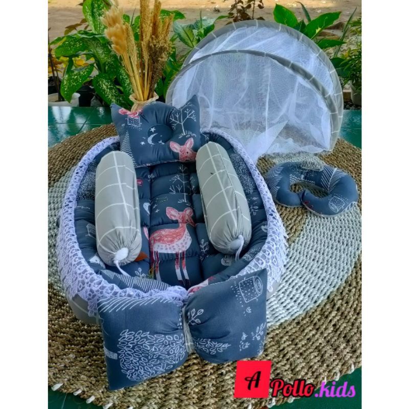 Kasur baby renda pita 1 set lengkap