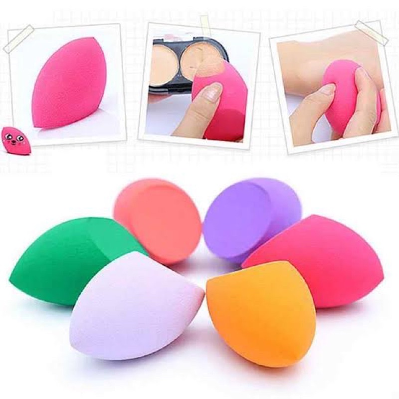 GRATIS ONGKIR COD TERMURAH BEAUTY BLENDER TEAR DROP EGG SPONS MAKE UP COLLORFULL SPONGE TELUR
