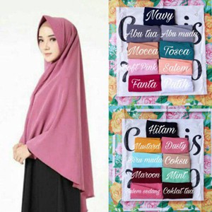 KERUDUNG INSTAN JUMBO PET WOLFIS / HIJAB INSTANT JUMBO SYARI / JILBAB INSTAN JUMBO / JILBAB BERGO MURAH