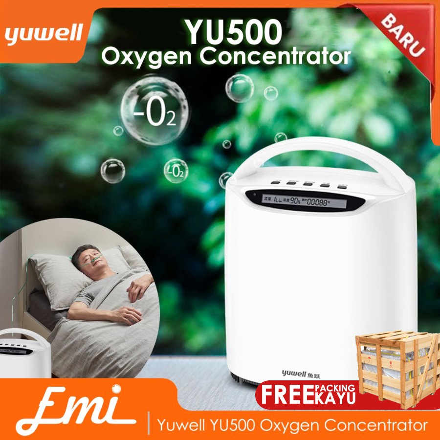 Yuwell YU300 / YU500 Oxygen Concentrator Homecare Mesin Generator Oksigen