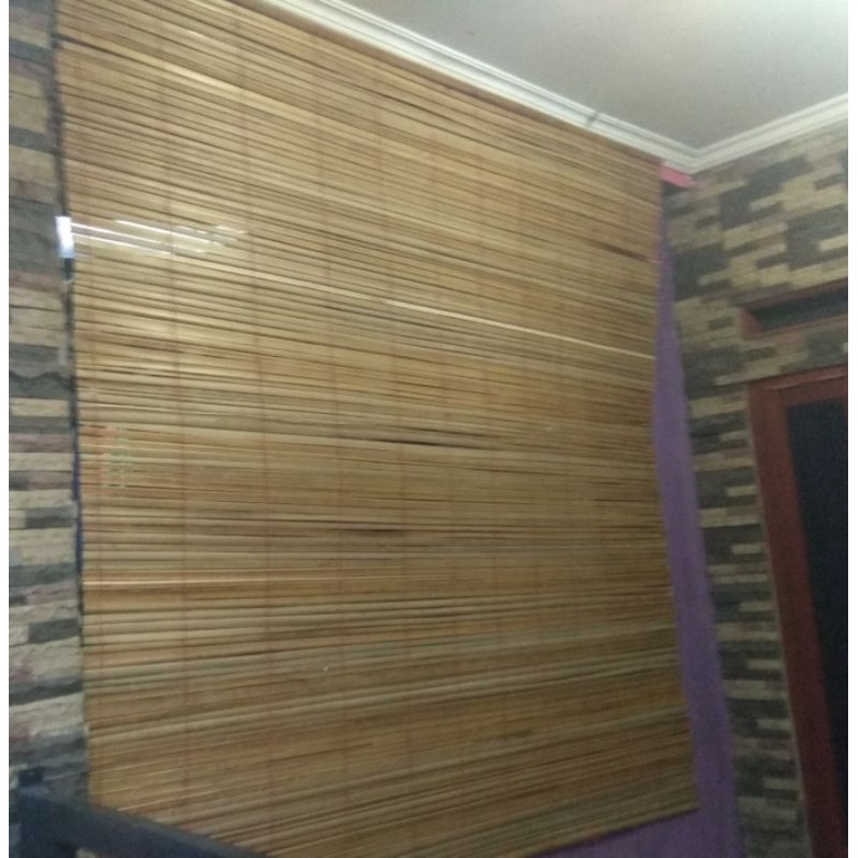 Tirai bambu Krey Sawit Super Kerai kayu,pvc outdoor indoor