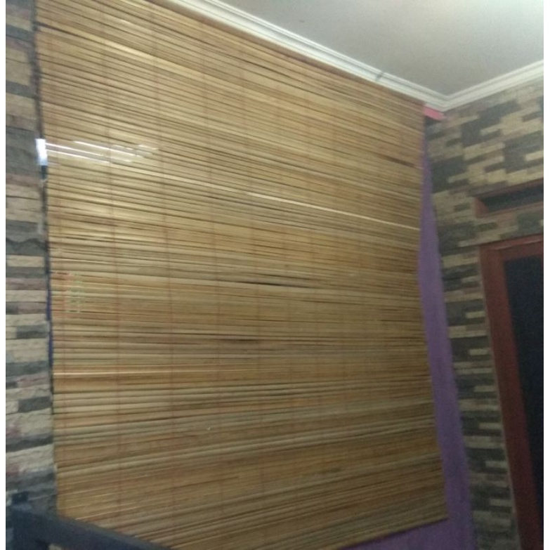 Tirai bambu Krey Sawit Super Kerai kayu,pvc outdoor indoor