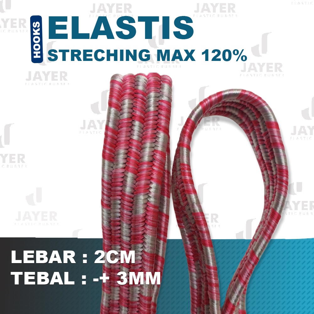 Tali Barang Bagasi Motor 90cm | Tali elastis Pipih Multifungsi Strech Max 200%  Kualitas terbaik !!