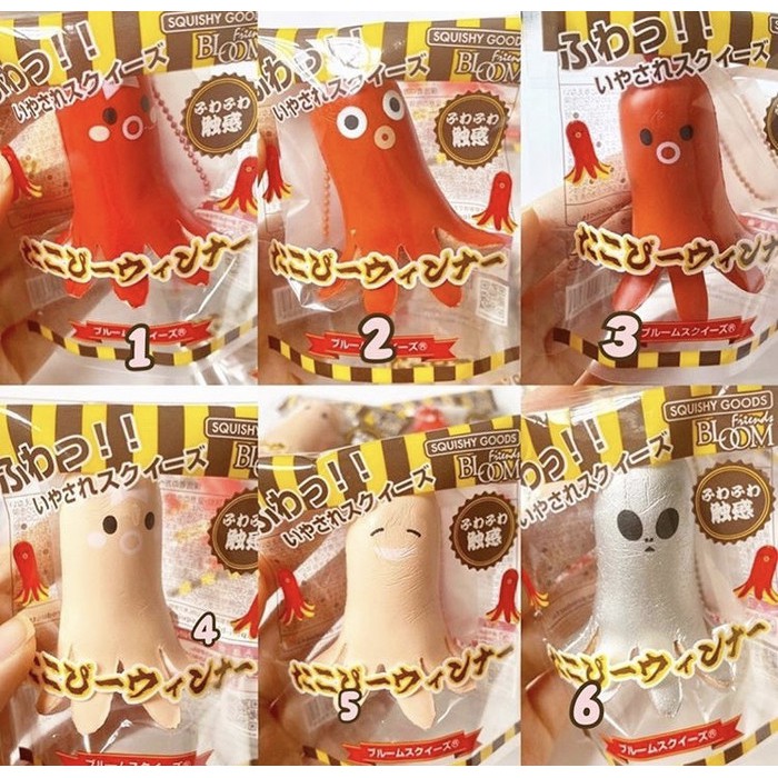 PROMO SQUISHY LICENSED takoko wiener by ibloom ORIGINAL JEPANG