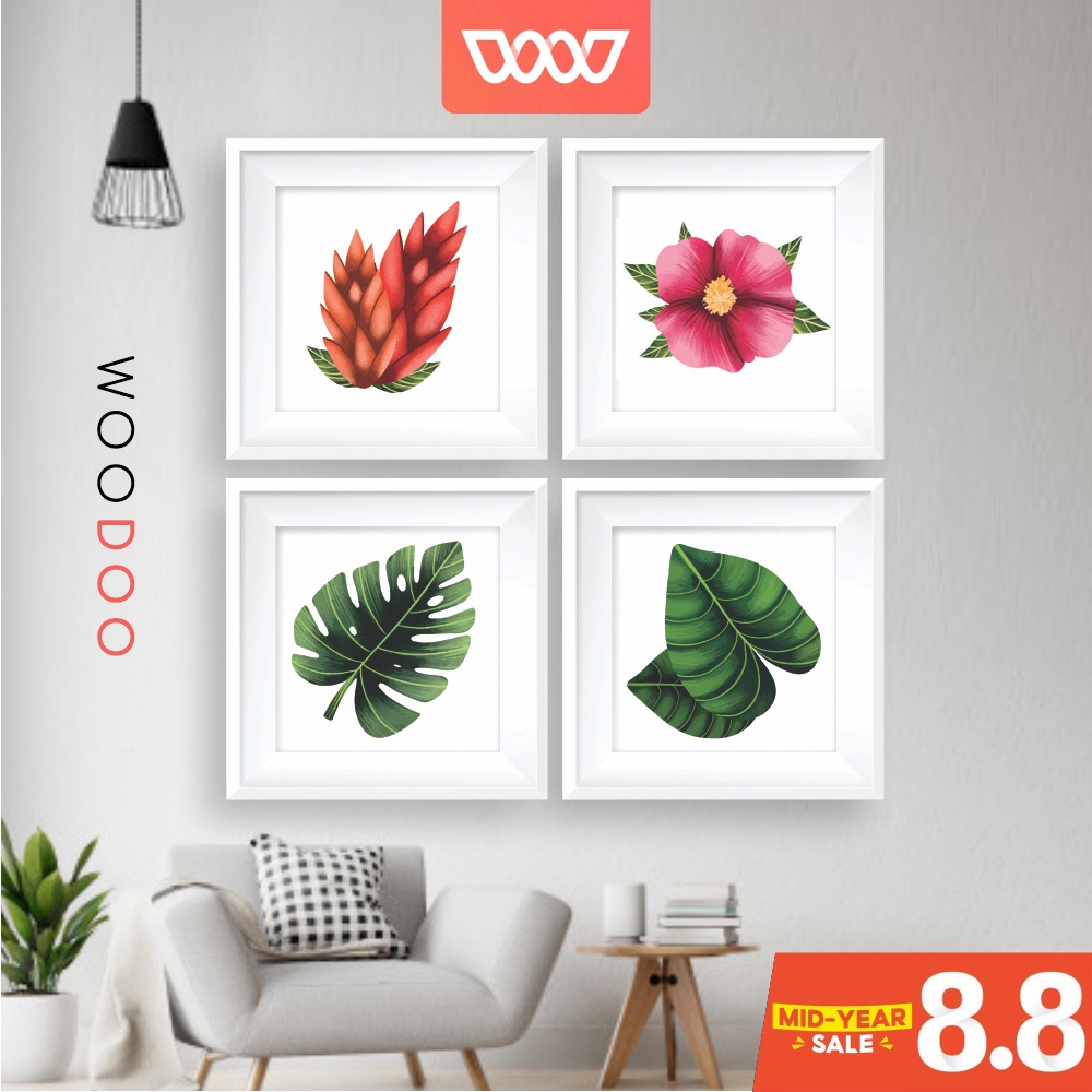 WOODOO - Hiasan Dinding Dekorasi Kamar Tropical Wall Decor - Varian TM