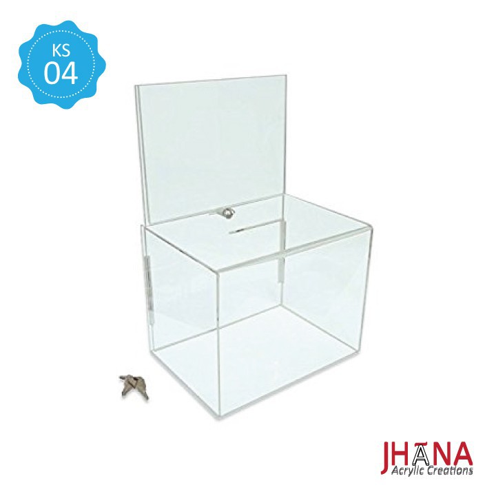 

ACRYLIC KOTAK SARAN KS04L / Box Akrilik / Sugestion Box