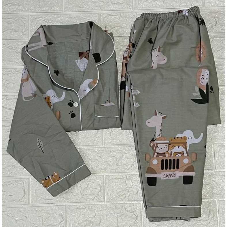 Baju tidur wanita piyama PP bahan soft katun adem lembut all size-6