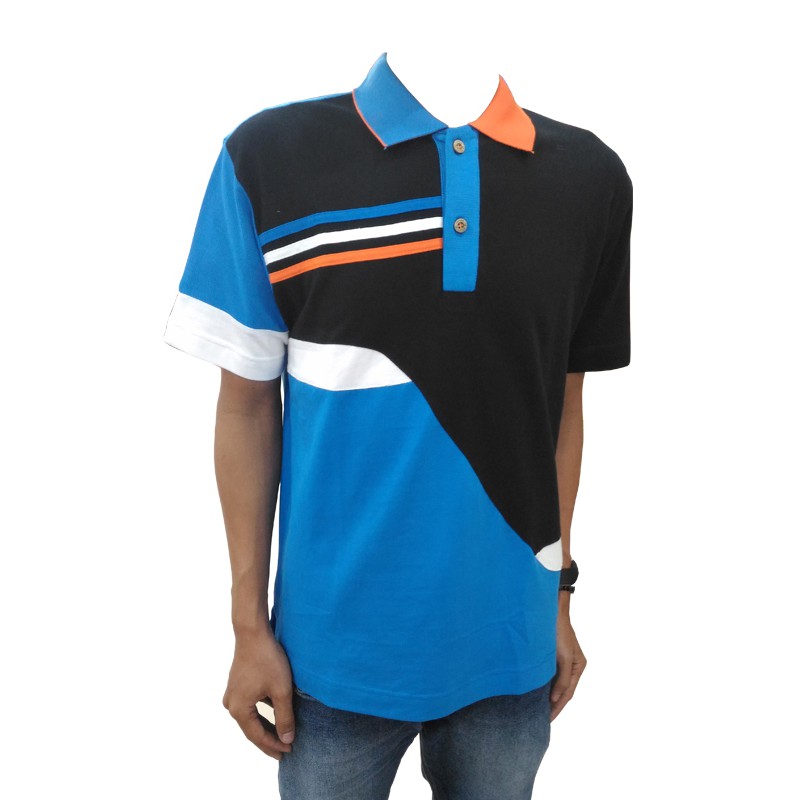 T-SHIRT LIFTING SWISS KM POLO CYAN