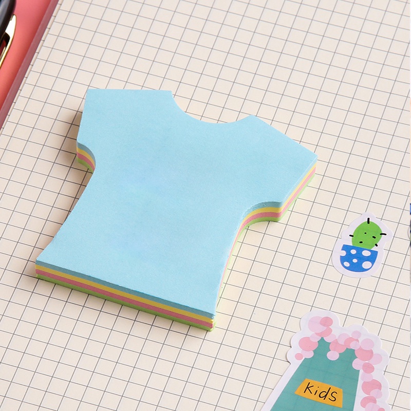 100 Lembar Sticky Note Mini Bentuk Kartun Lucu Warna Warni