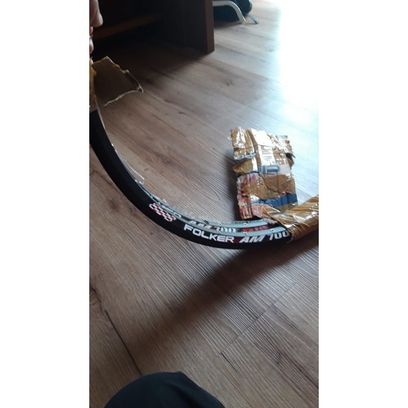 SOLD velg sepeda Rim folker Am700, size 27,5, set dengan ban luar dlm